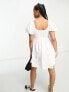 Hollister poplin dress in white