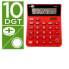 Калькулятор Liderpapel XF22 Красный Пластик