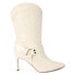 Фото #1 товара COCONUTS by Matisse Avaline Pointed Toe Pull On Womens Off White Casual Boots A