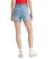 Women's Cotton High-Rise Double Button Mom Shorts