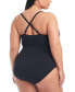 Plus Size Ruched One-Piece Swimsuit