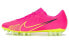 Фото #1 товара Бутсы для футбола Nike Air Zoom Vapor 15 Academy AG 人造草地 с демпфером и антискользящей подошвой, унисекс, розово-желтые.