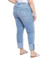 Фото #4 товара Plus Size Slim Straight Cuff Jeans