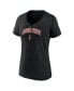 ფოტო #3 პროდუქტის Women's Black Arizona State Sun Devils Evergreen Campus V-Neck T-shirt