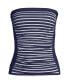 ფოტო #1 პროდუქტის Women's D-Cup Bandeau Tankini Swimsuit Top with Removable Adjustable Straps