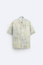 Рубашка из рельефной ткани tie-dye ZARA