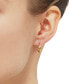 Double Twist Hoop Earrings in 10k Gold (10mm)