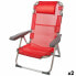 Фото #1 товара Складной стул с подголовником Aktive Menorca Красный 48 x 90 x 60 cm (2 штук)
