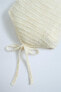 Textured knit bonnet
