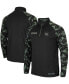 ფოტო #1 პროდუქტის Men's Black South Carolina Gamecocks OHT Military-Inspired Appreciation Take Flight Raglan Quarter-Zip Jacket