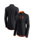 Фото #1 товара Women's Black San Francisco Giants Corner Quarter-Zip Top