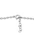 ფოტო #4 პროდუქტის Cubic Zirconia Dangle Cross Ankle Bracelet in Sterling Silver, Created for Macy's