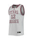 Men's #12 Gray Texas A&M Aggies Reverse Retro Jersey