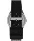 Men's Q Diver Black Synthetic Watch 38mm