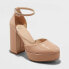 Women's Noir Platform Pumps - A New Day Beige 8