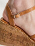 Фото #2 товара Madden Girl Vault-C cork wedge heeled sandal in tan