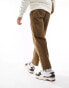 Фото #3 товара Farah hawtin corduroy tapered cropped trousers in brown