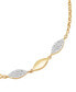 ფოტო #3 პროდუქტის Diamond Link Bolo Bracelet (1/10 ct. t.w.) in 14k Gold-Plated Sterling Silver