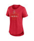 Фото #2 товара Women's Heather Red Distressed Tampa Bay Buccaneers Fashion Tri-Blend T-shirt