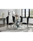 Фото #4 товара Nora lie Dining Table, Mirrored & Faux Diamonds