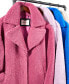 Women's Notch-Collar Teddy Coat