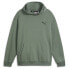 Puma Elevated Full Length Logo Hoodie Mens Green Casual Outerwear 67407944