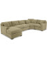 Фото #4 товара Radley 4-Pc. Fabric Chaise Sectional Sofa with Wedge Piece, Created for Macy's