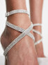 Фото #3 товара Be Mine Wide Fit Bridal Emmeline heeled sandals with embellished detail