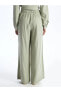 Фото #4 товара LCW Modest Beli Lastikli Düz Keten Karışımlı Kadın Pantolon