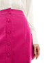 Фото #5 товара Labelrail x Dyspnea button through a-line mini skirt co-ord in magenta