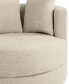 Фото #7 товара Elizabeth 38" Stain-Resistant Fabric Swivel Chair