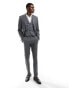 Фото #3 товара ASOS DESIGN skinny fit suit jacket with wool in charcoal grey