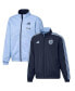 ფოტო #1 პროდუქტის Men's Navy, Light Blue Sporting Kansas City 2023 On-Field Anthem Full-Zip Reversible Team Jacket