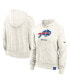 Фото #1 товара Women's Cream Buffalo Bills Gym vintage-like Logo Pullover Hoodie