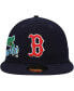 Фото #3 товара Men's Navy Boston Red Sox Stateview 59FIFTY Fitted Hat