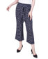 Фото #1 товара Petite Cropped Pull On Pants with Sash