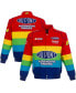 Фото #1 товара Men's Red, Blue Jeff Gordon Twill Uniform Full-Snap Jacket