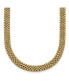 Фото #1 товара Diamond2Deal 18k Yellow Gold Semi-solid Mesh Omega Necklace