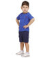 ფოტო #3 პროდუქტის Toddler Boys Short-Sleeve T-Shirt & Cargo Shorts, 2 Piece Set