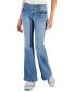 ფოტო #1 პროდუქტის Juniors' Two-Button Low-Rise Flare-Leg Jeans