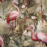 Фото #17 товара Tapete Vögel Flamingos Blätter Blumen