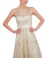 Фото #4 товара Women's Sequined Illusion Gown