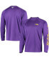 Фото #1 товара Men's Purple LSU Tigers Terminal Tackle Omni-Shade Long Sleeve T-shirt