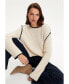 Фото #6 товара Women's Embroidered Crop Sweater