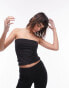 Фото #1 товара Topshop longline bandeau in black