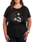 Фото #1 товара Trendy Plus Size Mickey Mouse Moon & Stars Graphic T-Shirt