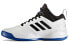 Фото #2 товара adidas Runthegame 舒适 耐磨 低帮 复古篮球鞋 男款 白黑蓝色 / Кроссовки Adidas Runthegame C77813