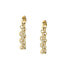 Gold-plated chain earrings with Bagliori crystals SAVO06