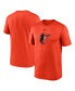 Фото #1 товара Футболка Nike мужская с оранжевым логотипом Baltimore Orioles Legend Fuse