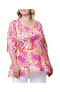 ფოტო #3 პროდუქტის Women's Plus Size Oasis V-Neck Tunic Top